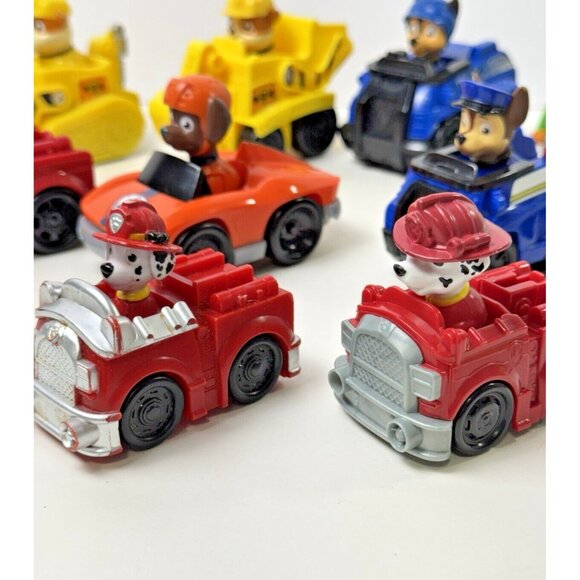 Paw Patrol Rescue Road Racers Vehicles Cars Lot Of 10 - Picture 8 of 13